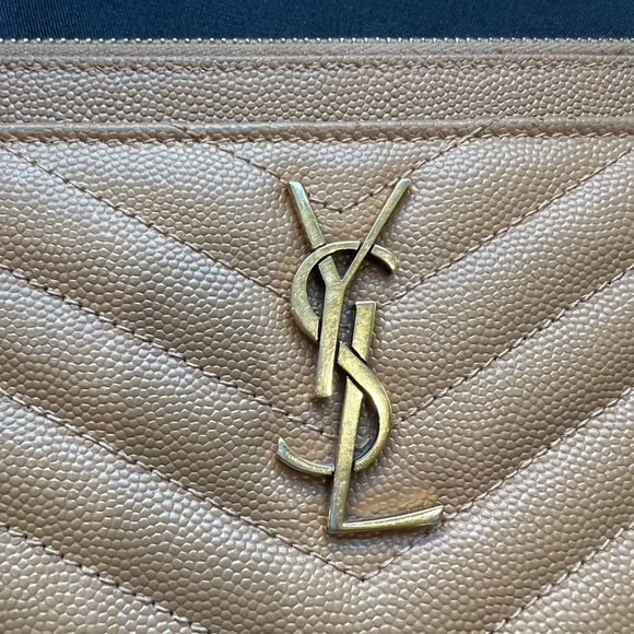 Sold- beige YSL clutch & crossbody bag - Picture 6 of 14
